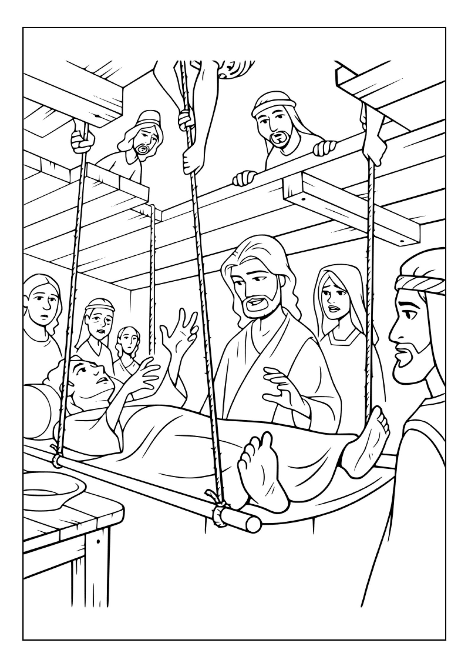 Printable Jesus Coloring Pages for Kids & Adults 90 Pages Instant
