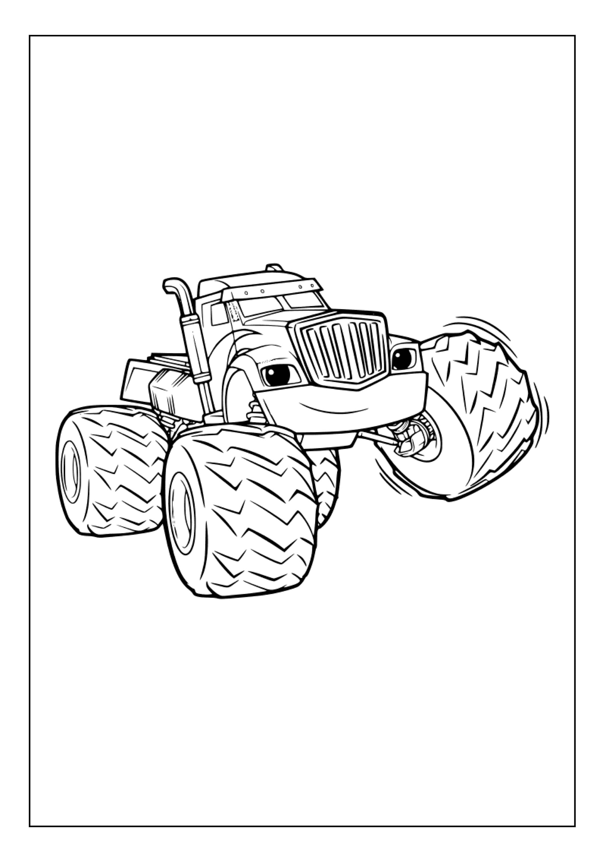 Printable Monster Truck Coloring Pages for Kids and Adults | 100 Pages ...