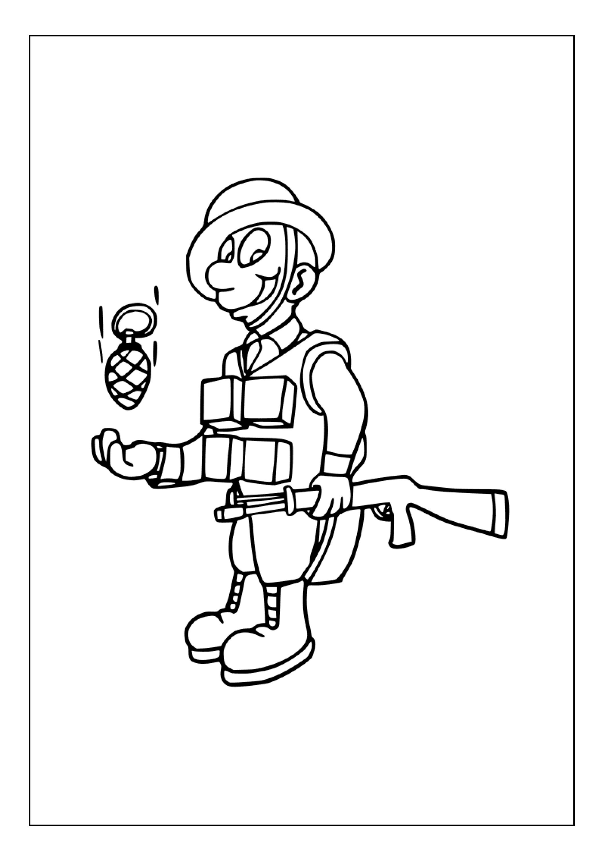Printable Soldiers Coloring Pages for Kids and Adults 90 Pages