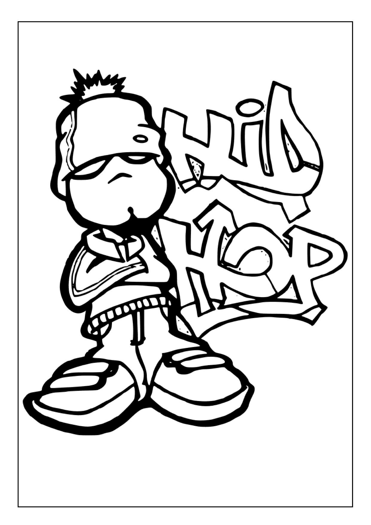 Printable Graffiti Coloring Pages - Il Fullxfull.5074555918 Dmux