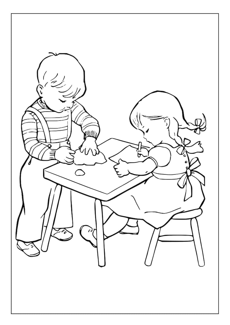 Printable Kindergarten Coloring Pages for Kids &amp; Adults 100 Pages ...