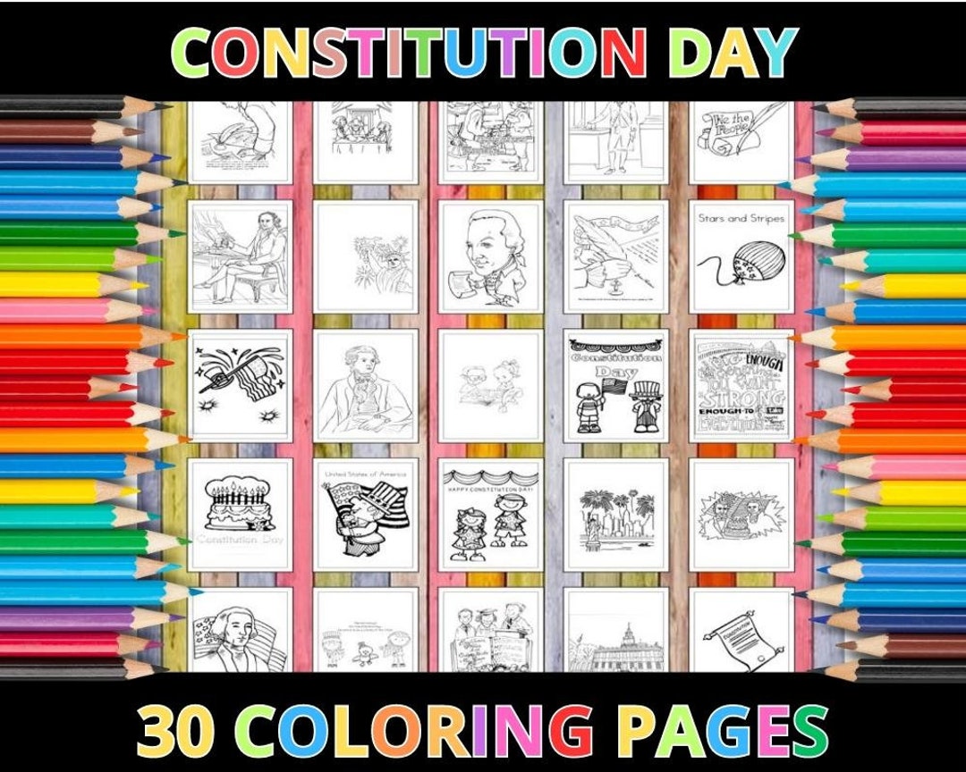Printable Constitution Day Coloring Pages for Kids & Adults | 30 Pages ...