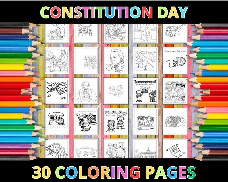 Printable Constitution Day Coloring Pages for Kids & Adults | 30 Pages