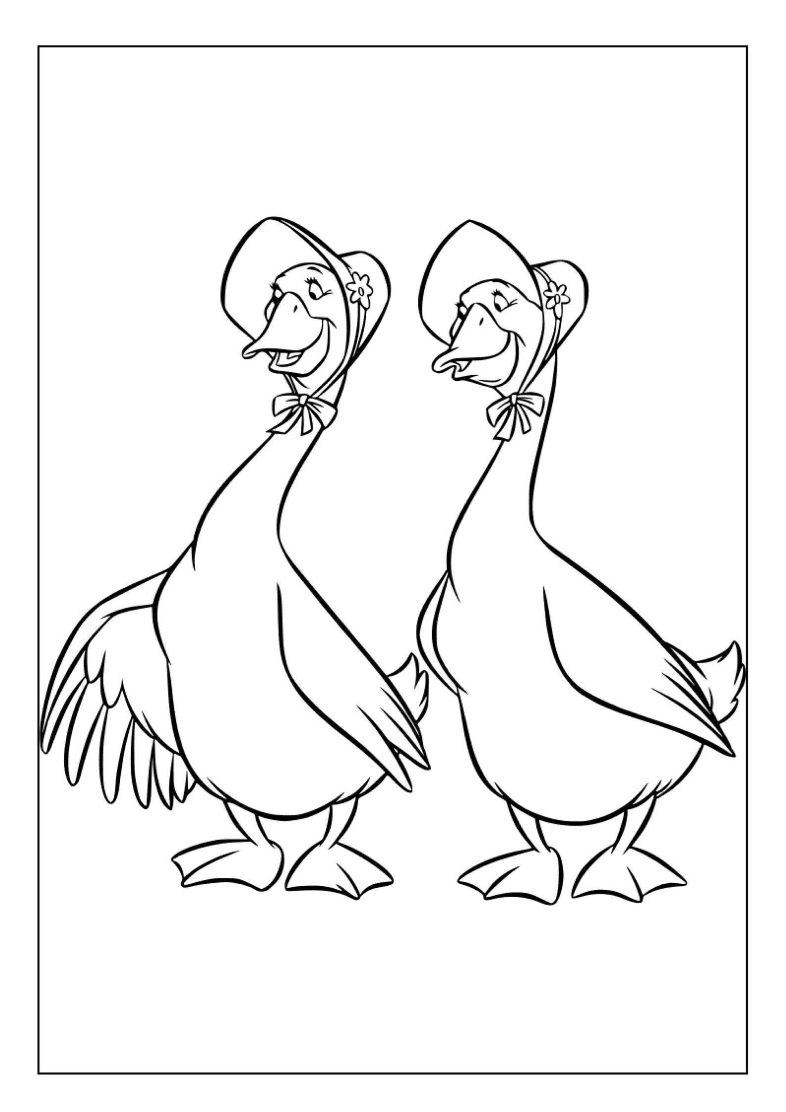 Printable Goose Coloring Pages for Kids & Adults | 30 Pages | Instant ...
