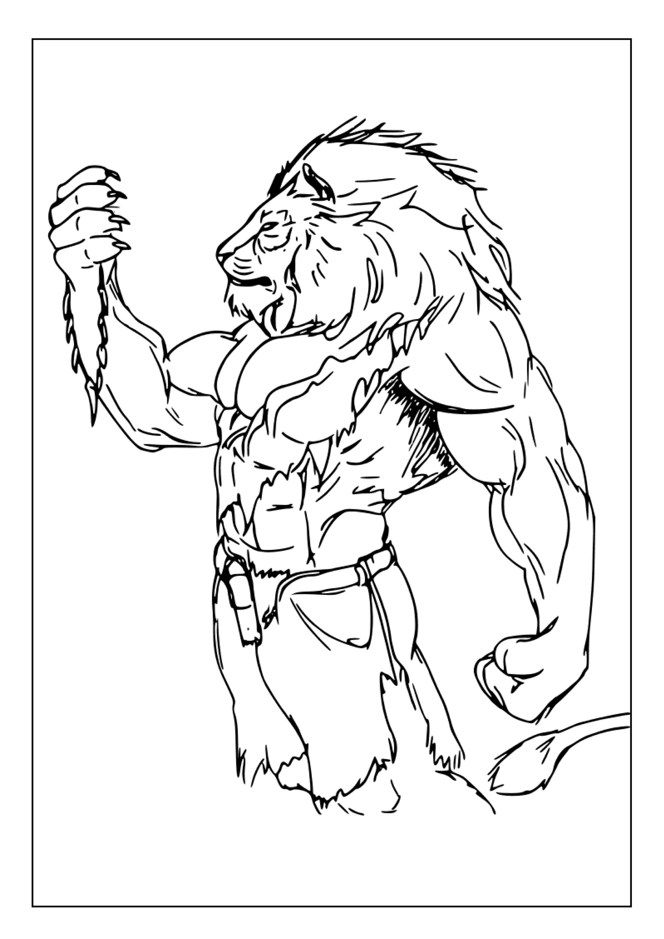 Printable Werewolf Coloring Pages for Kids and Adults | 35 Pages ...