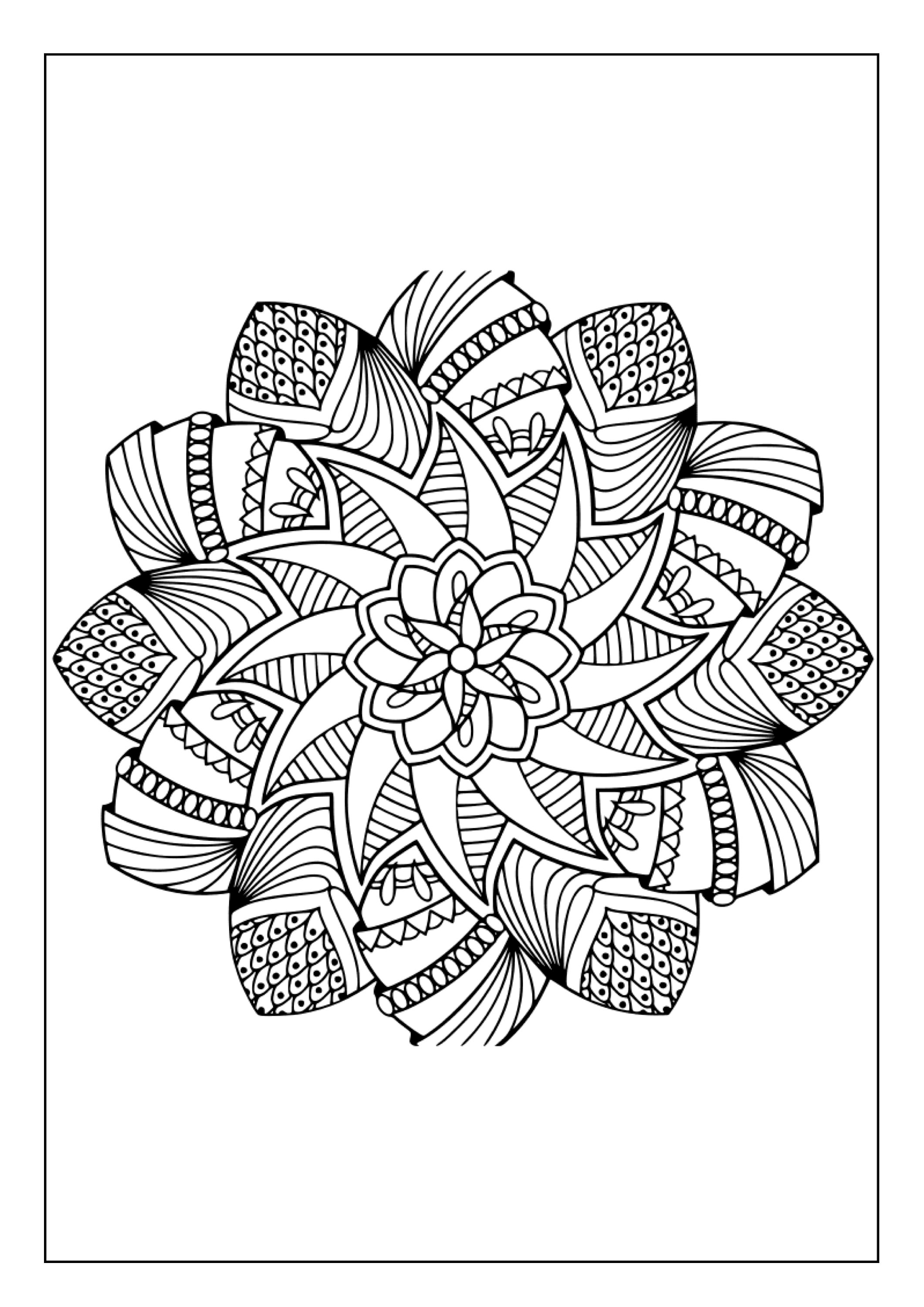 Printable Relaxing Coloring Pages for Kids & Adults | 80 Pages ...