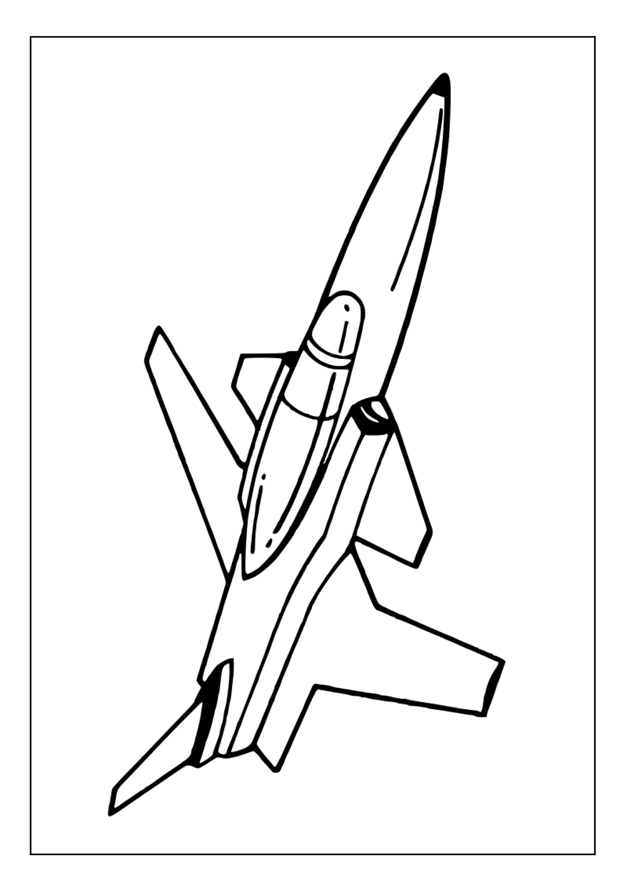 Printable Jet Coloring Pages for Kids & Adults | 35 Pages | Instant