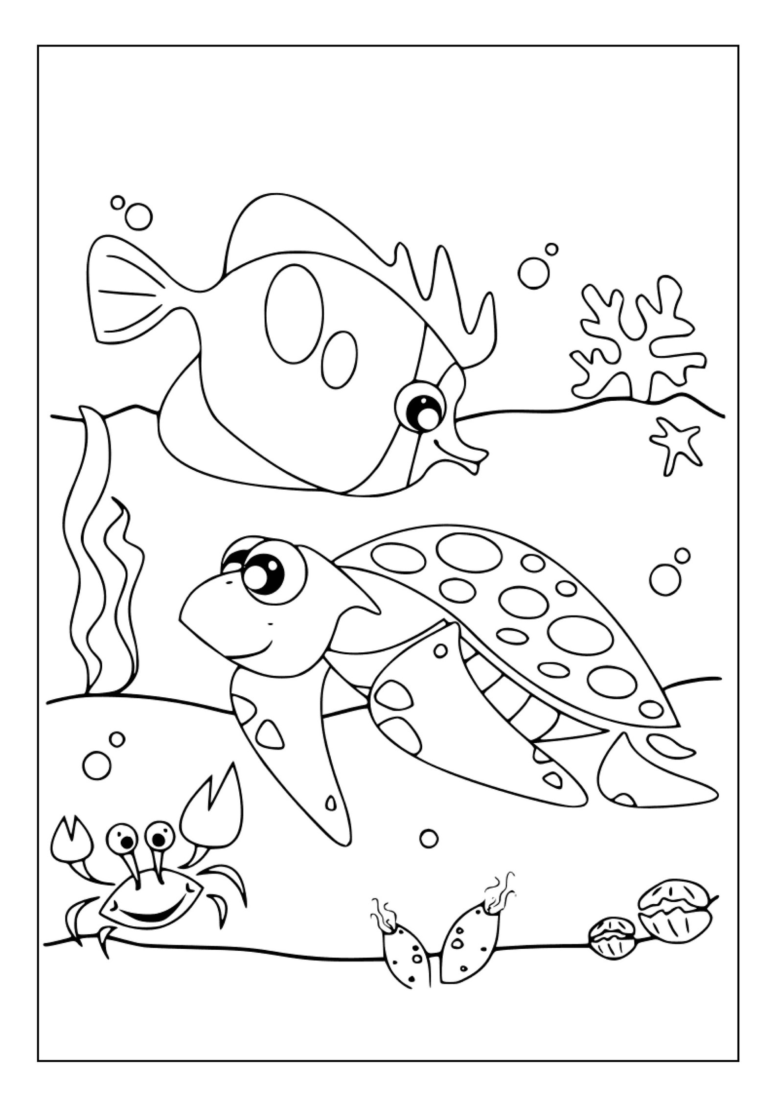 Printable Under the Sea Coloring Pages for Kids and Adults |90 Pages