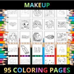 18+ Makeup Face Coloring Pages