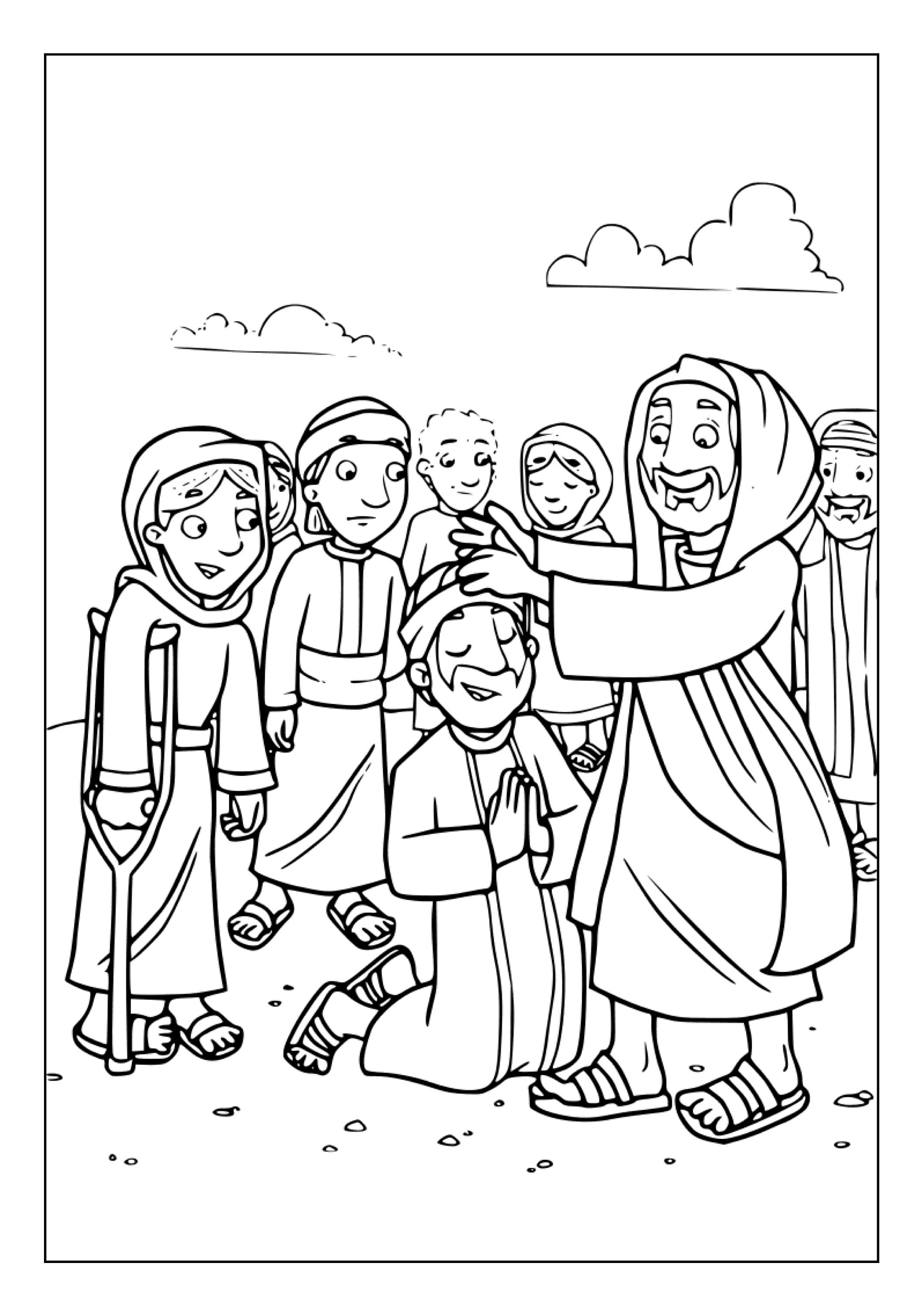 Printable Jesus Coloring Pages for Kids & Adults 90 Pages Instant