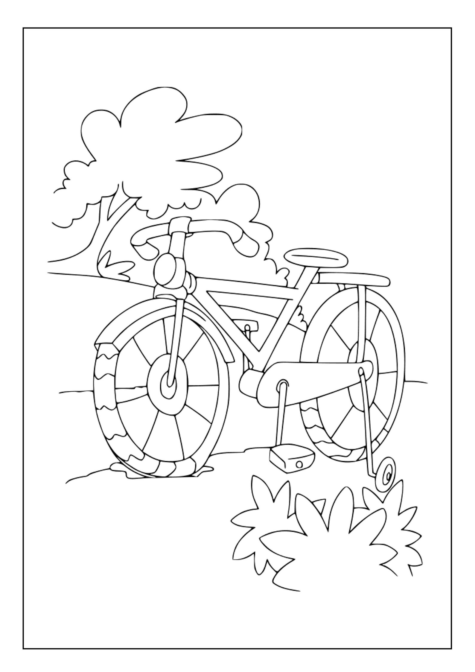 Printable Bicycle Coloring Pages for Kids & Adults | 35 Pages | Instant ...