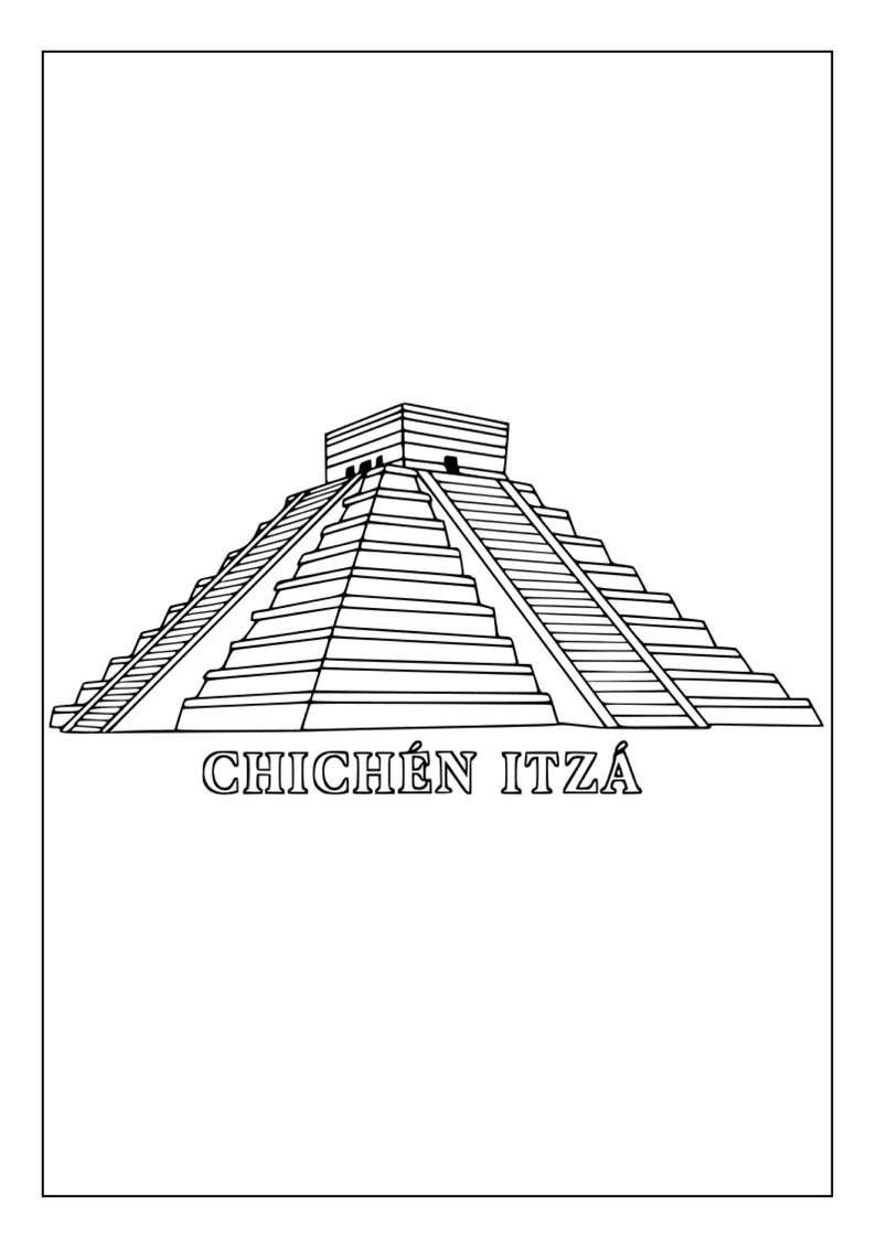 Printable Mexico Coloring Pages for Kids & Adults | 30 Pages | Instant