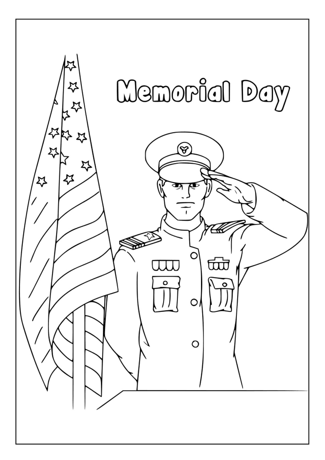 Printable Memorial Day Coloring Pages for Kids & Adults | 25 Pages ...