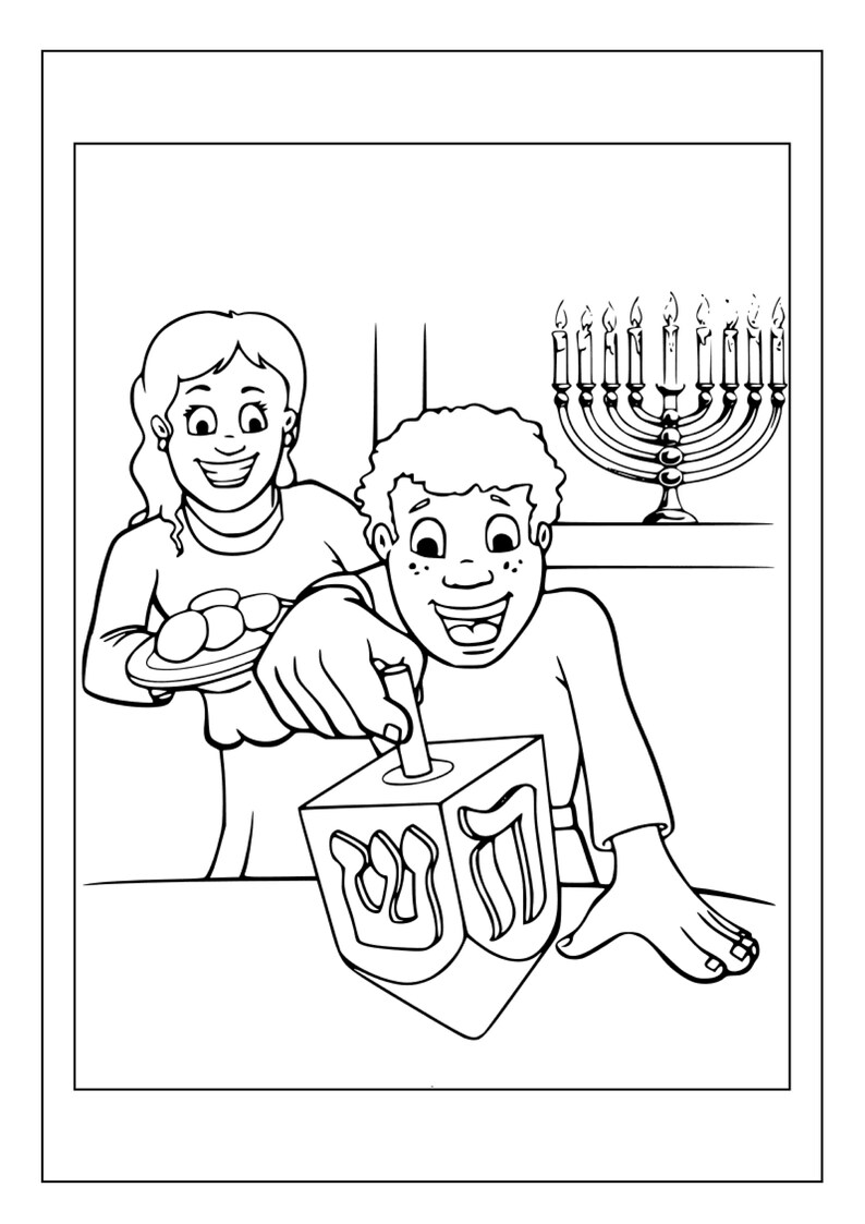 Printable Hanukkah Coloring Pages for Kids Adults 90 Pages