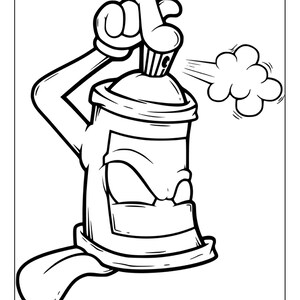 Printable Graffiti Coloring Pages for Kids and Adults | 70 Pages ...