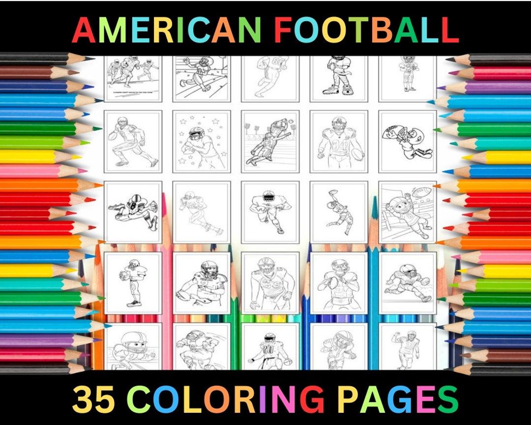 Coloriages imprimables de football américain pour enfants et adultes