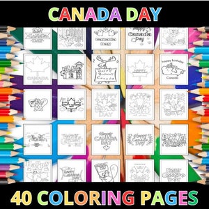 Printable Canada Day Coloring Pages for Kids & Adults | 40 Pages | Instant Digital Download | Celebrate July 1st Coloring Sheets Collection