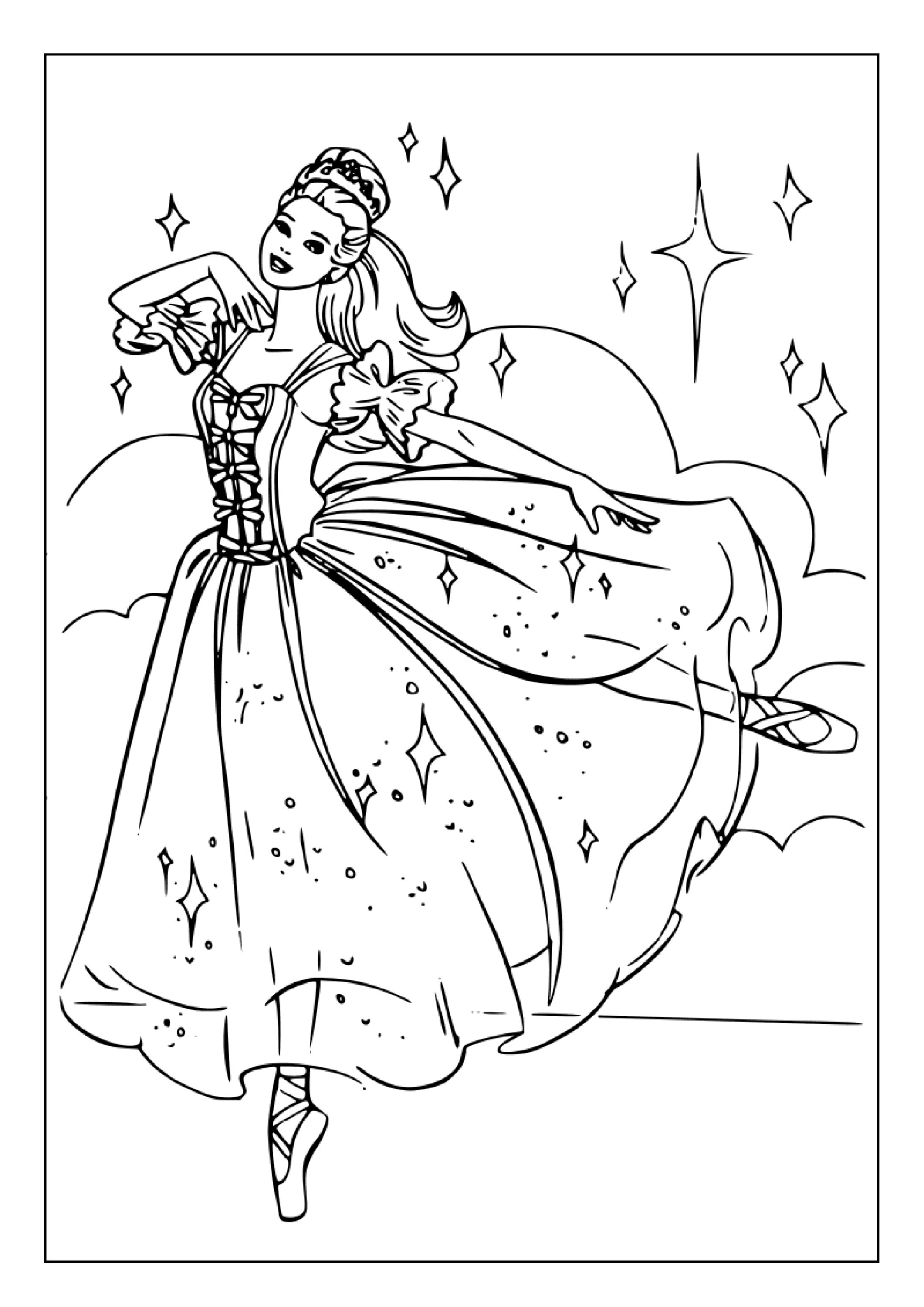 Printable Ballerina Coloring Pages for Kids and Adults | 70 Pages