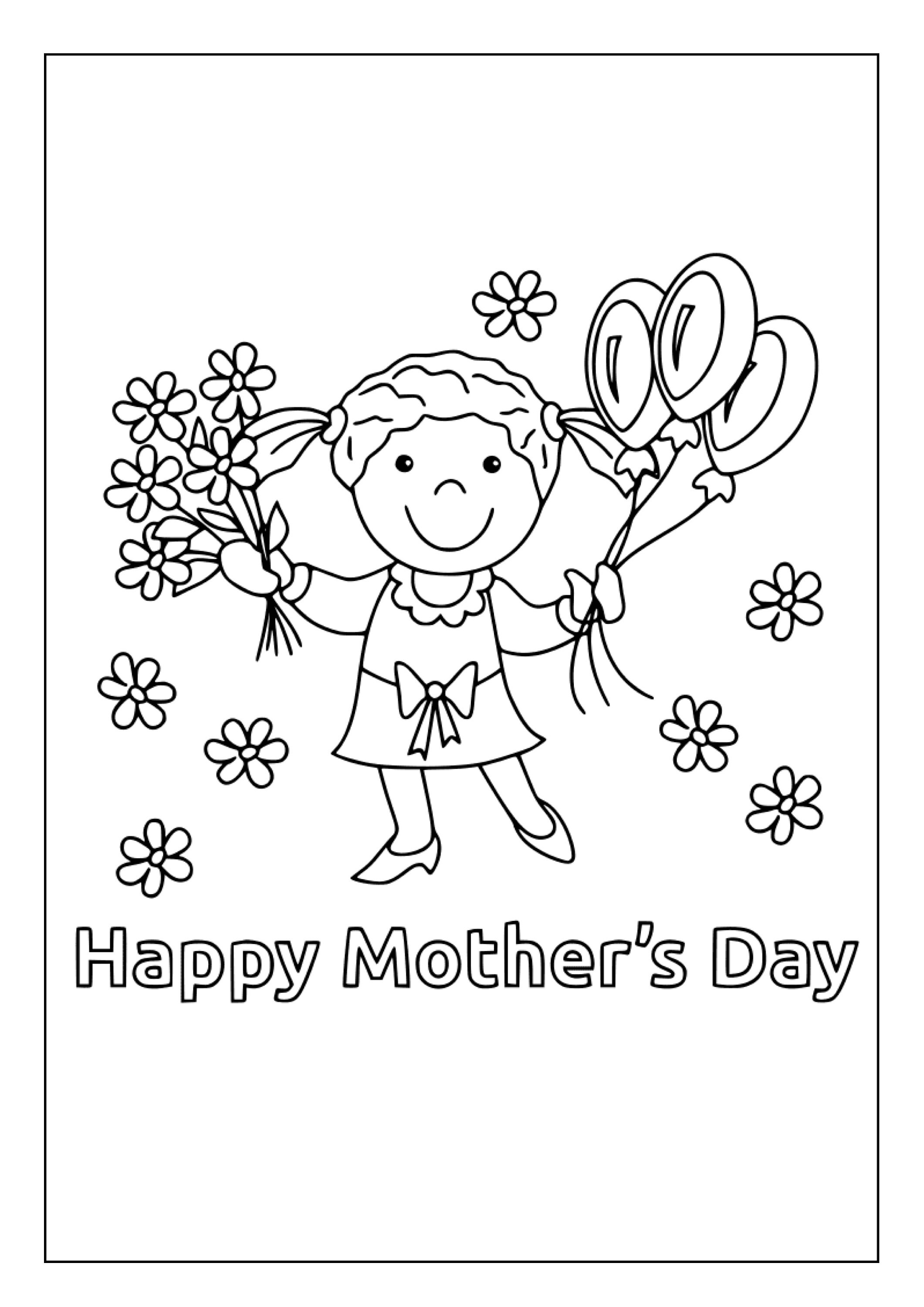 Printable Happy Mother’s Day Coloring Pages for Kids & Adults | 85 ...