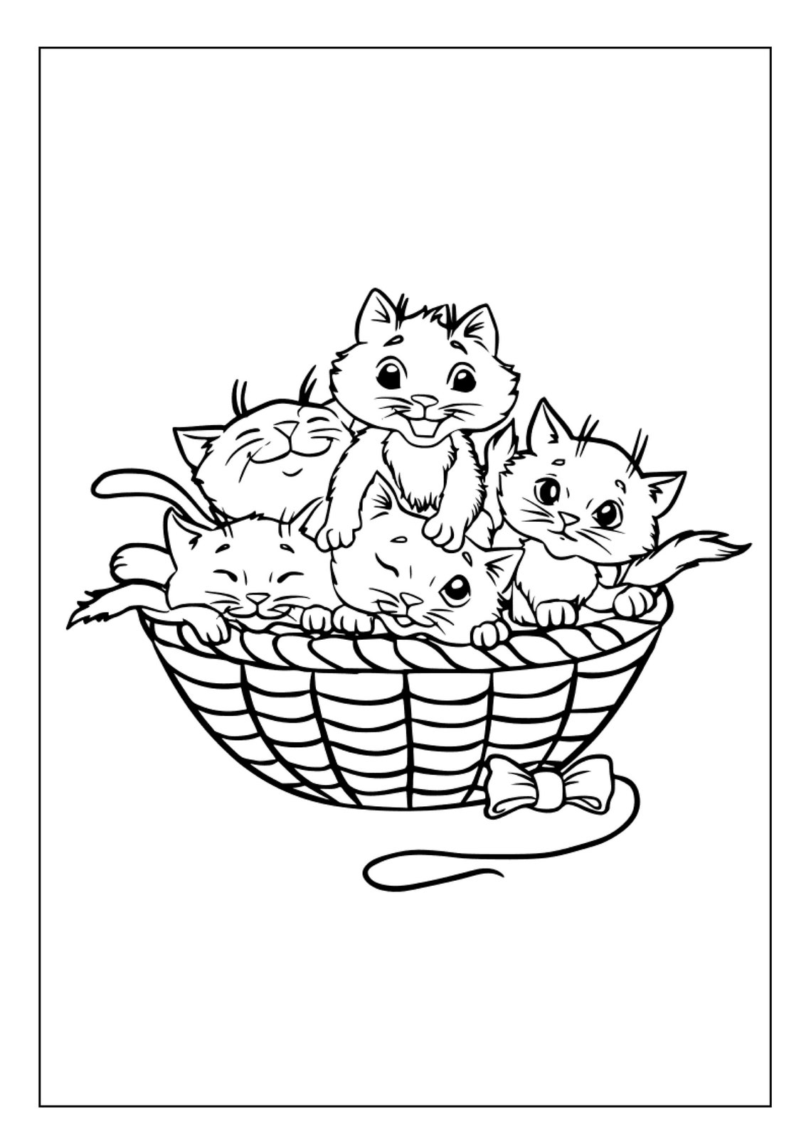Printable Kitten Coloring Pages for Kids & Adults 100 Pages - Etsy