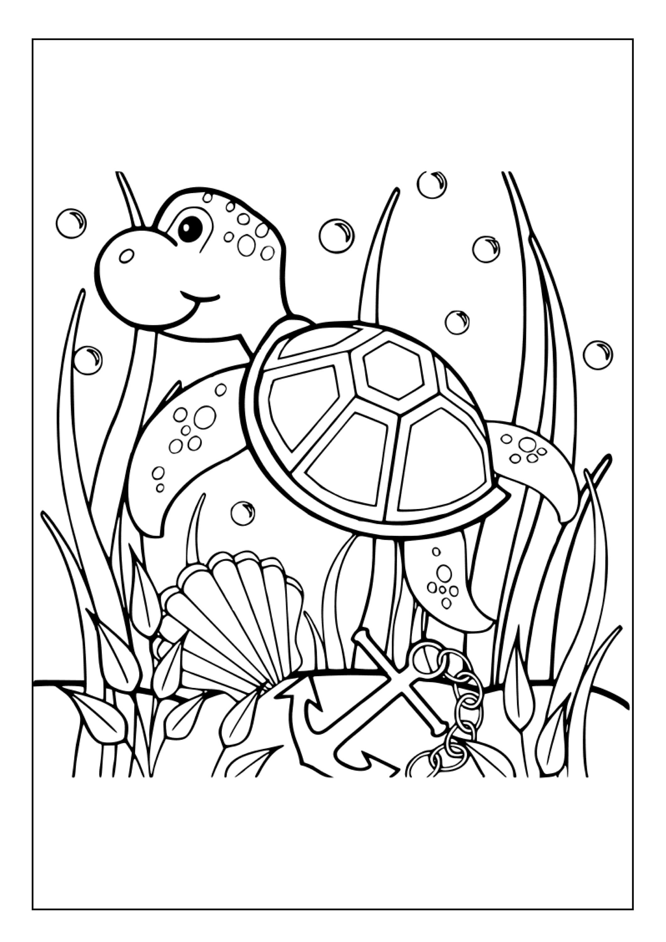Printable Sea Turtle Coloring Pages for Kids and Adults 45 Pages ...