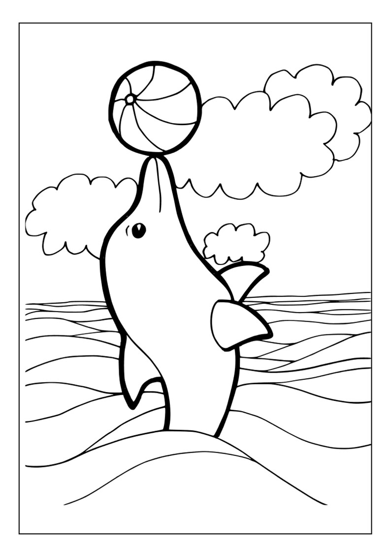 Printable Dolphins Coloring Pages for Kids and Adults | 90 Pages ...