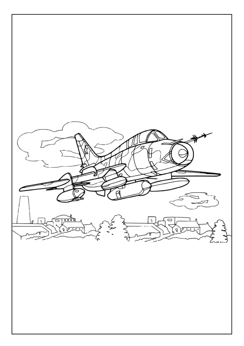 Printable Airplanes Coloring Pages for Kids and Adults 90 Pages