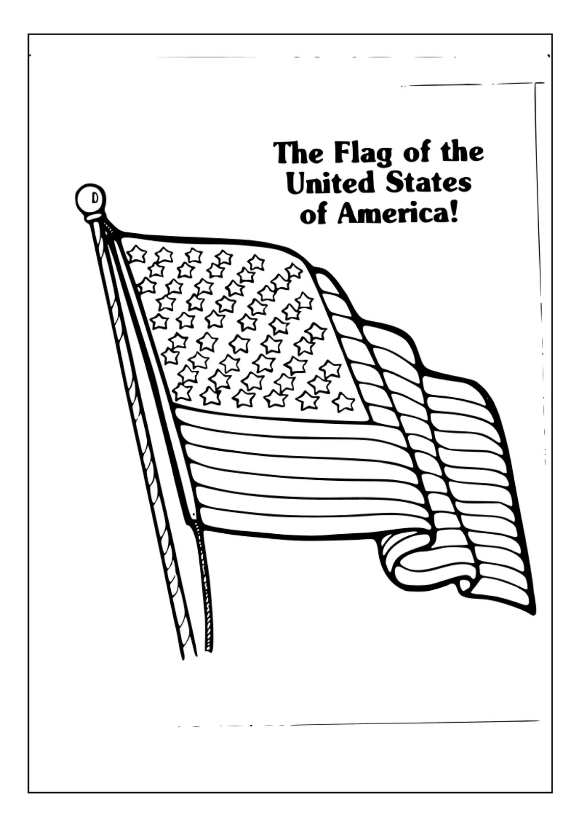 Printable American USA Flag Coloring Pages for Kids and Adults | 40 ...