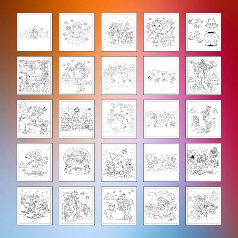 Printable Winter Coloring Pages for Kids and Adults | 75 Pages ...