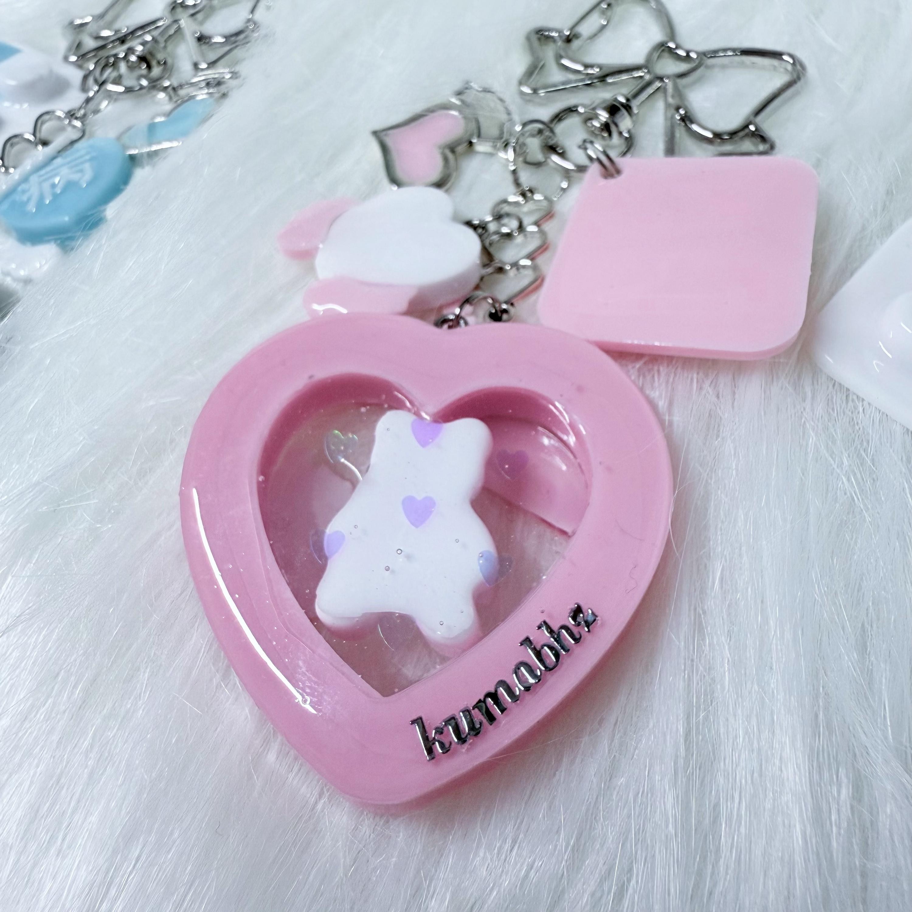 Jirai Kei Heart Shaker Bag Charm|地雷系|クマ|病みかわいい - Etsy