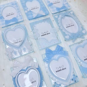 Carregador superior da série azul e branco(サブカル|天使界隈|kpop photo card|cheki|kawaii)