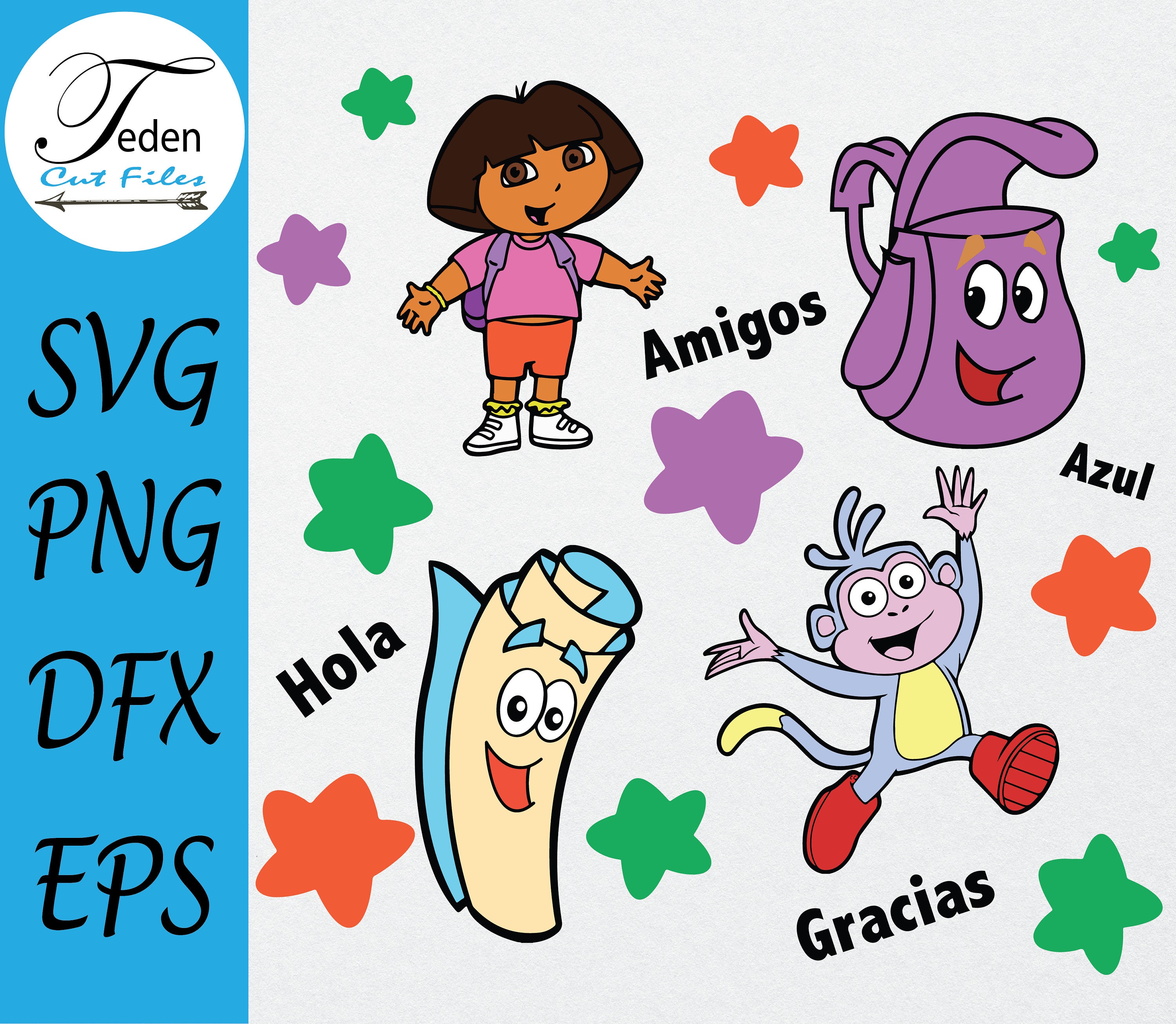 Dora the Explorer SVG Dora SVG Backpack Svg Map SVG Etsy UK