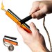 PREPARED4X Survival Torch Fire Starter - Ultimate All-in-One Ferro Rod, Flint and Steel, Waterproof 36' Tinder Wick Rope - Large/Small