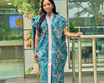 Brocade Bubu/Maxi Kaftan/Damask Kimono Boubou/Gift for her/Women’s Plus Size Dress