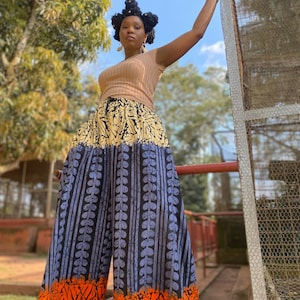 Ankara Flowing Dress Etsy