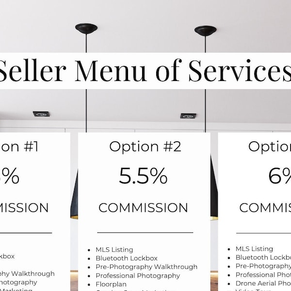 Realtor Commission Menu of Services