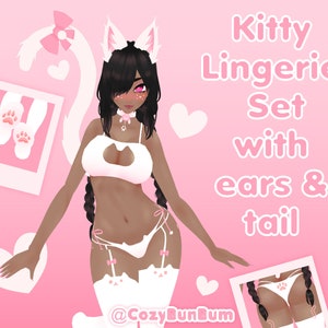 Cute Kitty Lingerie Set - New In 🐱 Dispatches in 3-5 working days