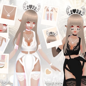 VRoid Outfit Set Happy New Year 2022 Outfit | Vestido de Año Nuevo