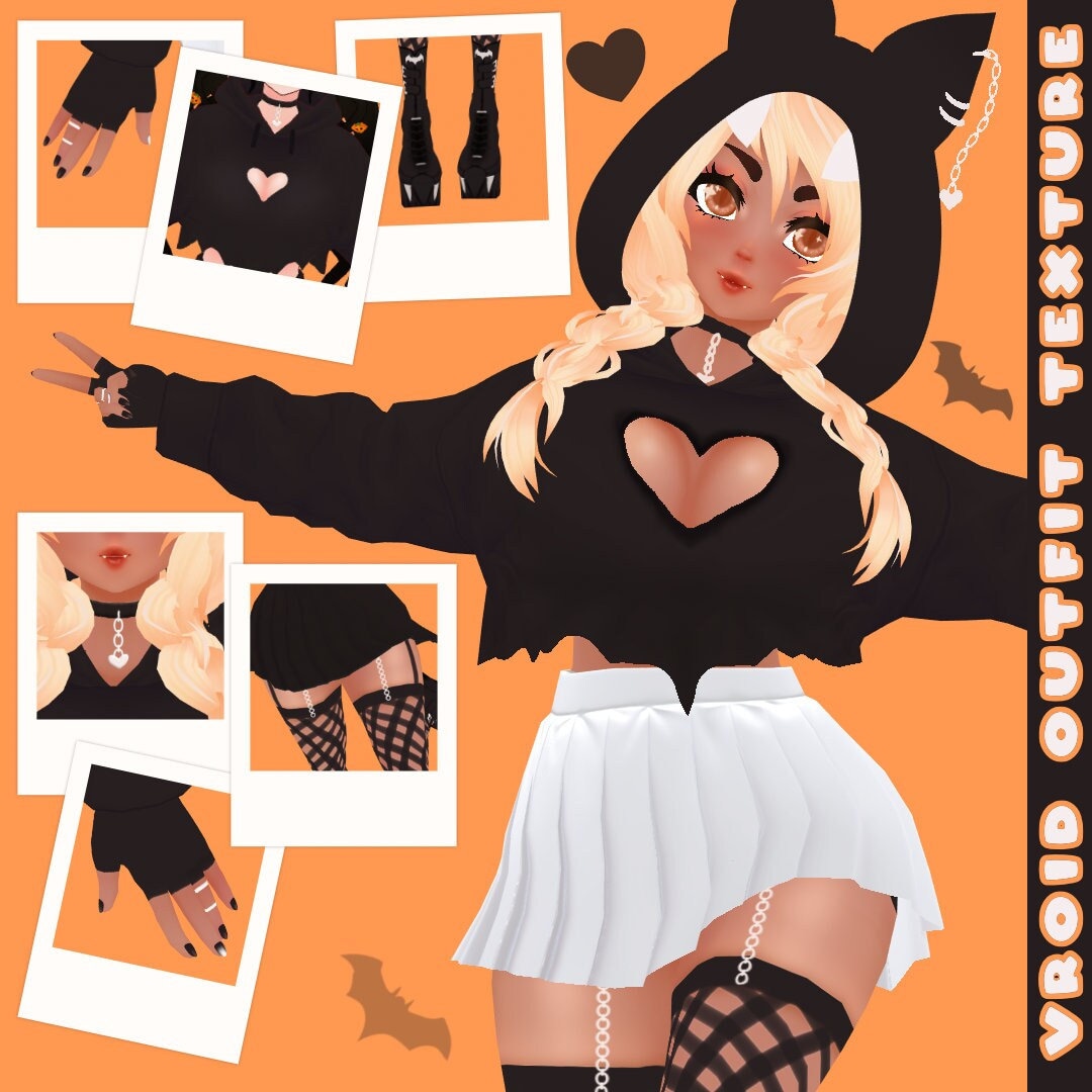 VRoid Outfit Set Bat Hoodie