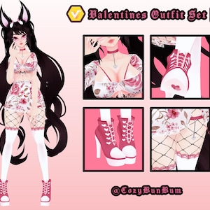 VRoid Clothing Set Valentines Day