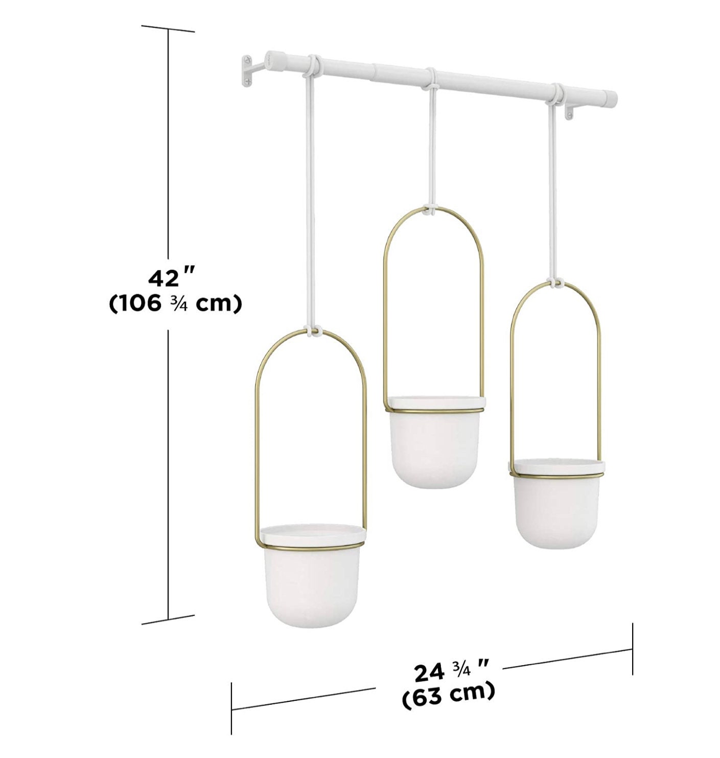 Triflora Hanging Planter for Window Indoor Herb Garden Etsy