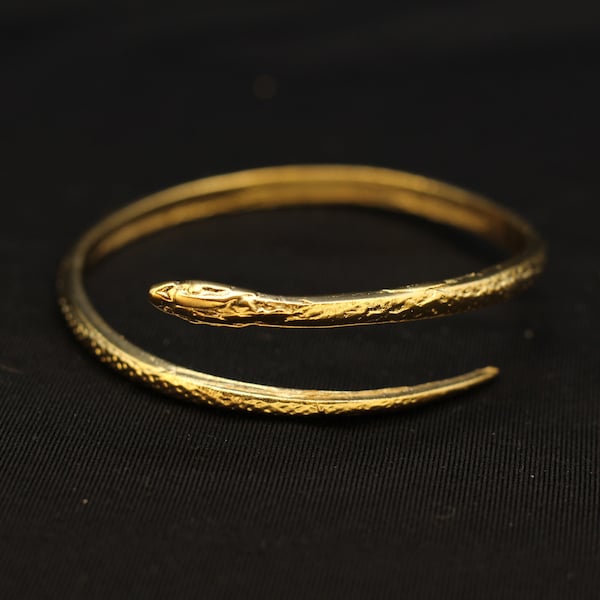 Snake Bangle Bracelet - Gold Jewelry