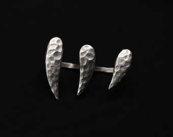 Silver Double Finger Ring