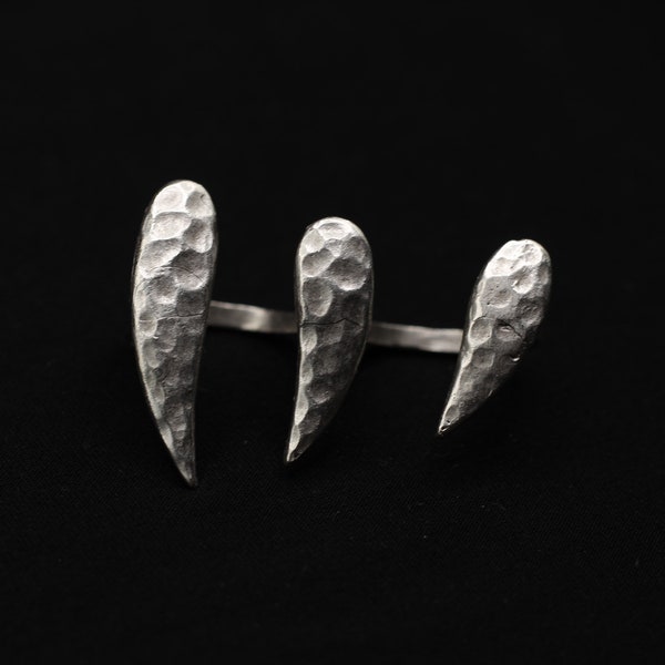 Silver Double Finger Ring