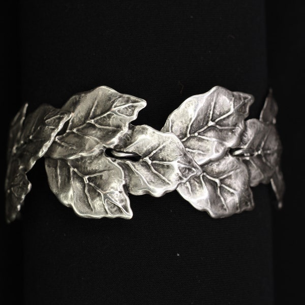 Silver Leaf Bracelet