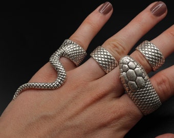 Snake Ring - Four Piece Set - Silver or Gold