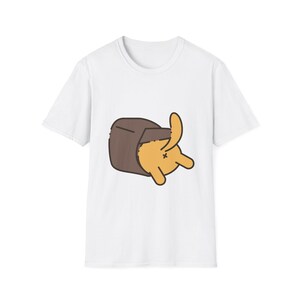 Cute Cartoon Cat Unisex Softstyle T-Shirt, Comfortable Tee, Animal Lover Gift, Fun Casual Wear, Adorable Pet Shirt