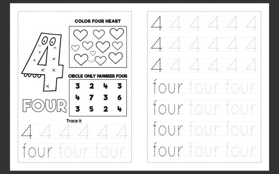 number writing printables handwriting worksheets abc writing etsy