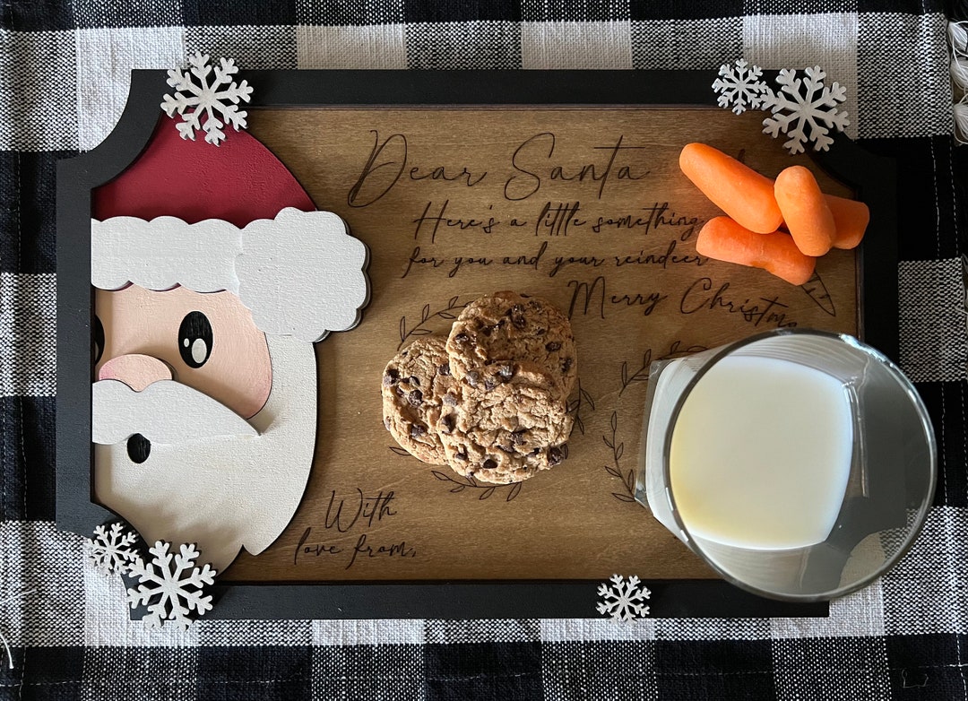 Dear Santa Tray/santa Claus Tray/santa Claus Cookie Tray/dear Santa ...