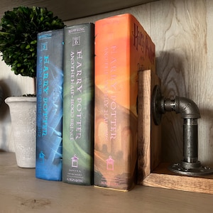 Rustic Bookend/Industrial Bookend/Bookend